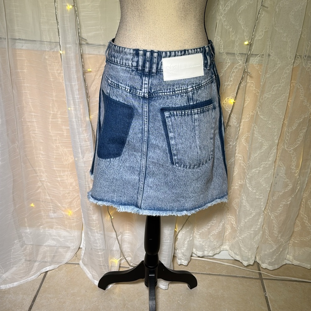 Adidas Blue A-Line Knee-Length Skirt - Picture 5 of 9